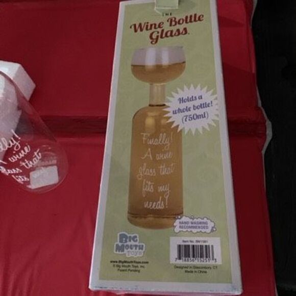 Big Mouth Toys Wine Bottle Glass *New* - Picture 6 of 11